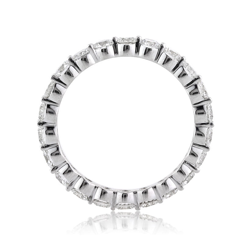 2.00ct Round Brilliant Cut Lab Diamond Eternity Band in 18k White Gold