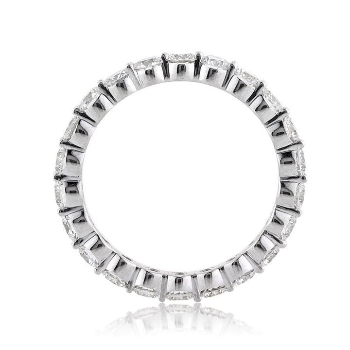 2.00ct Round Brilliant Cut Lab Diamond Eternity Band in 18k White Gold