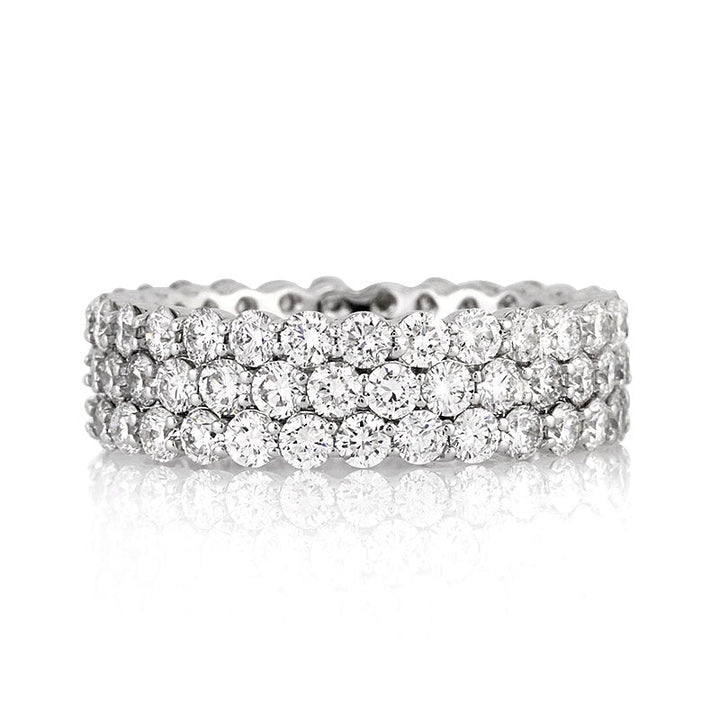 2.77ct Round Brilliant Cut Lab Diamond Eternity Band