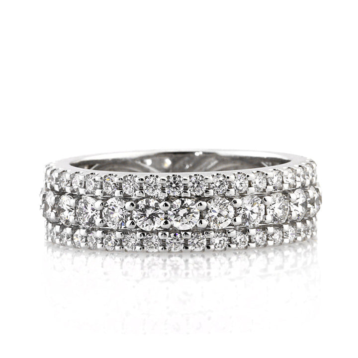 3.10ct Round Brilliant Cut Lab Diamond Eternity Band