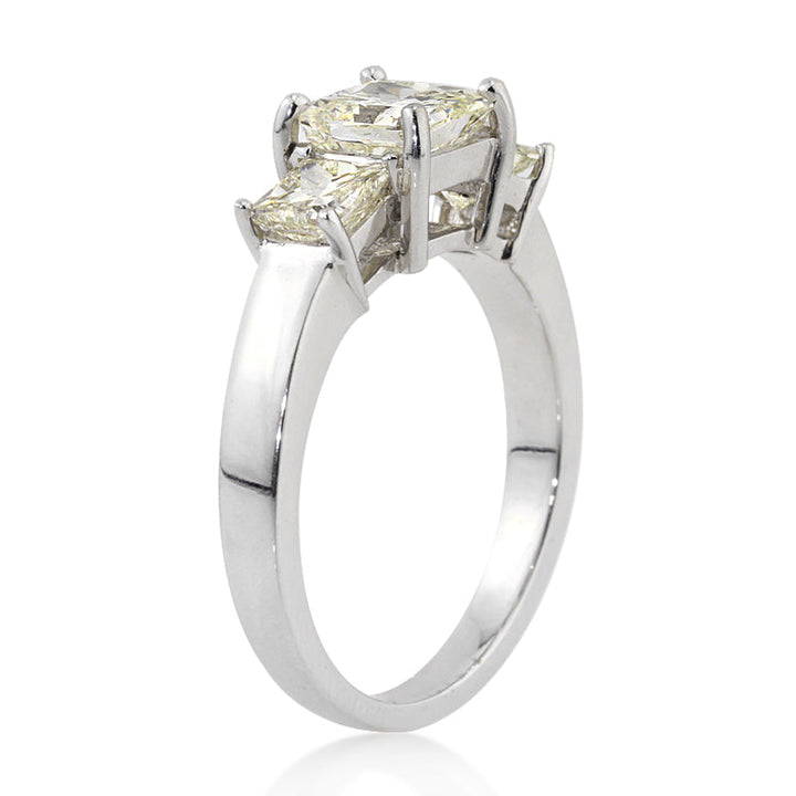 2.16ct Radiant Cut Lab Diamond Engagement Ring