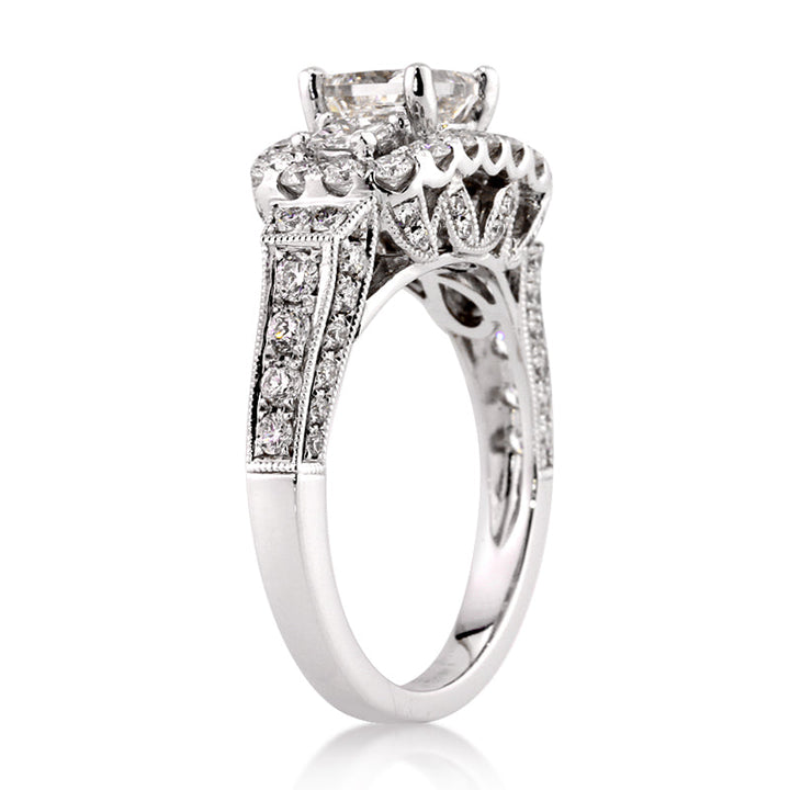 2.59ct Princess Cut Lab Diamond Engagement Ring