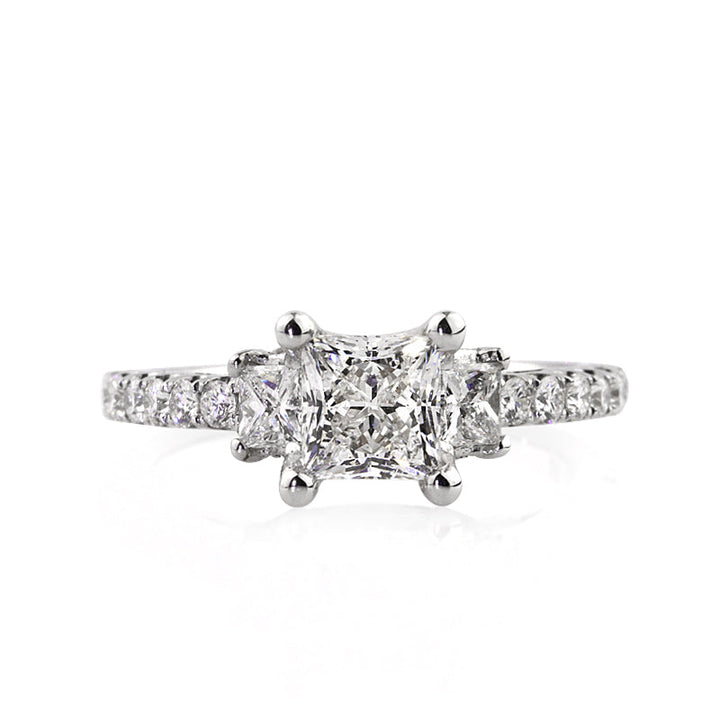 2.08ct Princess Cut Lab Diamond Engagement Ring