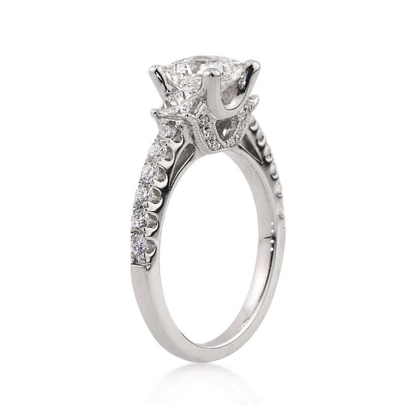 2.08ct Princess Cut Lab Diamond Engagement Ring