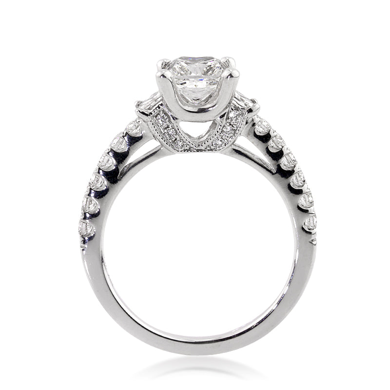 2.08ct Princess Cut Lab Diamond Engagement Ring