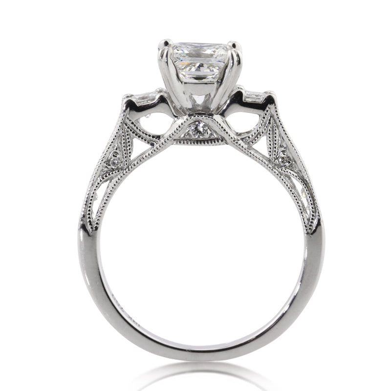 1.78ct Princess Cut Lab Diamond Engagement Ring