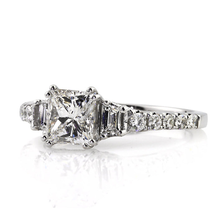 1.73ct Princess Cut Lab Diamond Engagement Ring