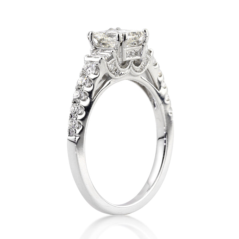 1.73ct Princess Cut Lab Diamond Engagement Ring