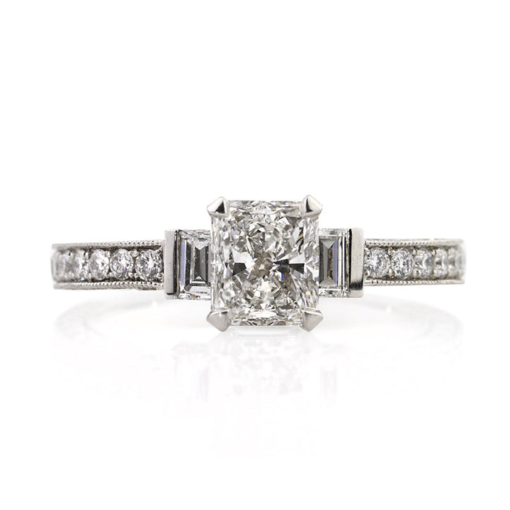 2.17ct Radiant Cut Lab Diamond Engagement Ring