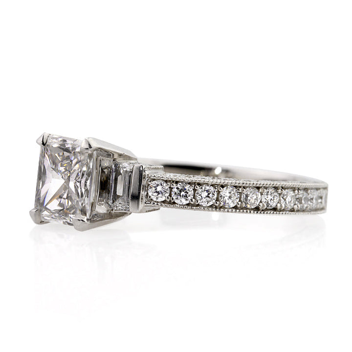 2.17ct Radiant Cut Lab Diamond Engagement Ring