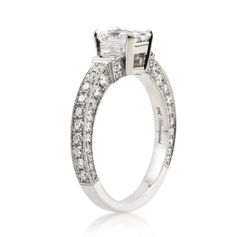 2.17ct Radiant Cut Lab Diamond Engagement Ring
