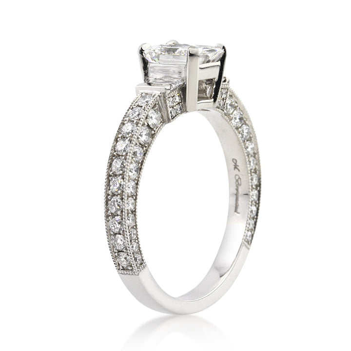 2.17ct Radiant Cut Lab Diamond Engagement Ring