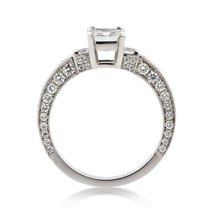 2.17ct Radiant Cut Lab Diamond Engagement Ring