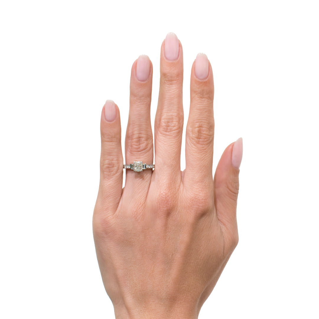 2.17ct Radiant Cut Lab Diamond Engagement Ring