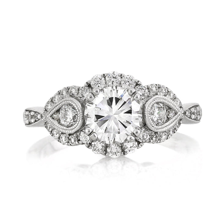 1.97ct Round Brilliant Cut Lab Diamond Engagement Ring