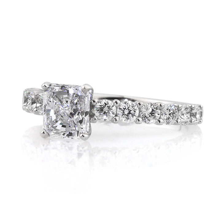 2.17ct Radiant Cut Lab Diamond Engagement Ring