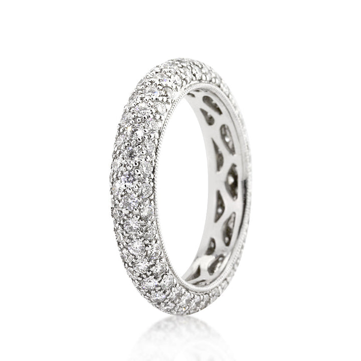 1.95ct Round Brilliant Cut Lab Diamond Eternity Band