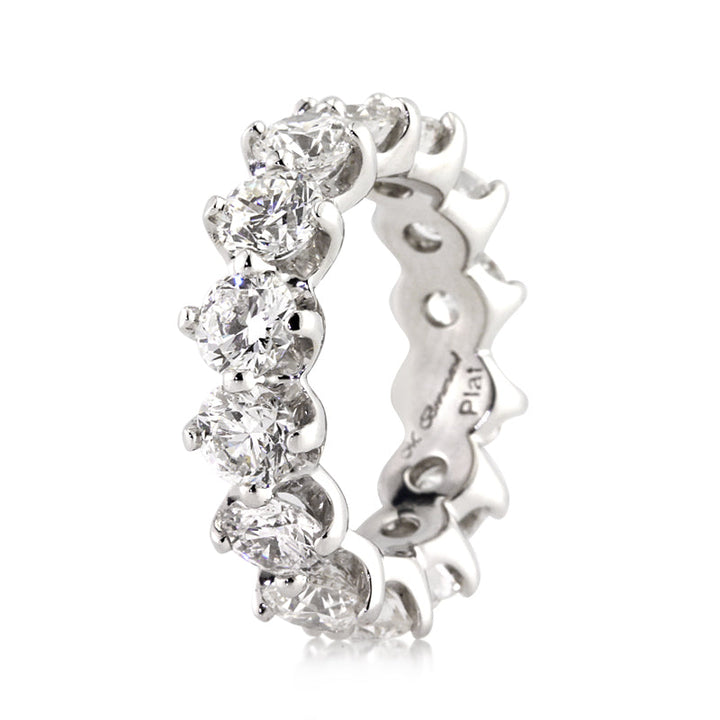 5.50ct Round Brilliant Cut Lab Diamond Eternity Band in Platinum