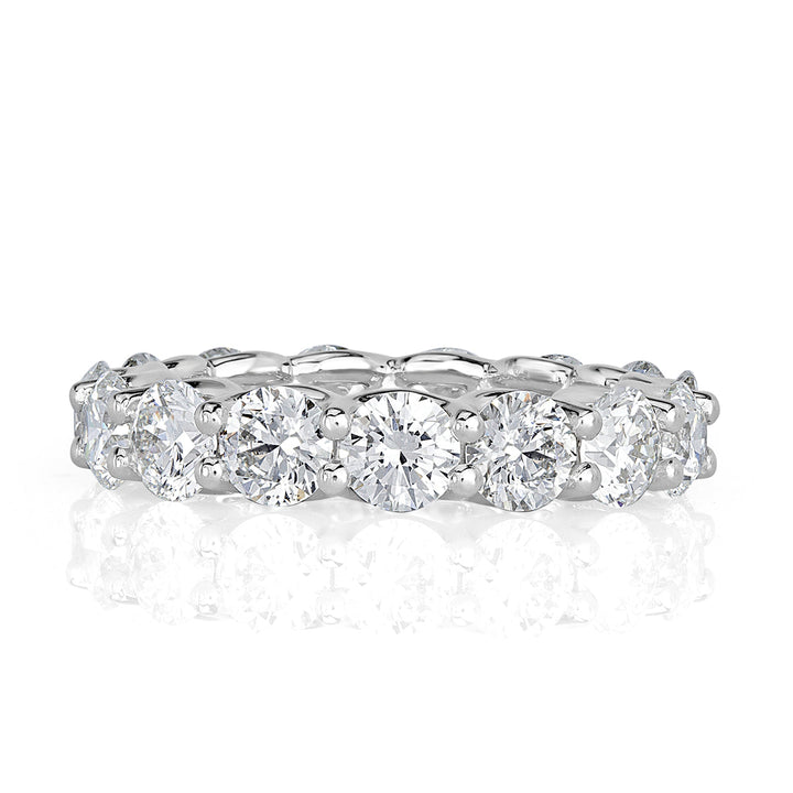 5.00ct Round Brilliant Cut Lab Diamond Eternity Band in Platinum