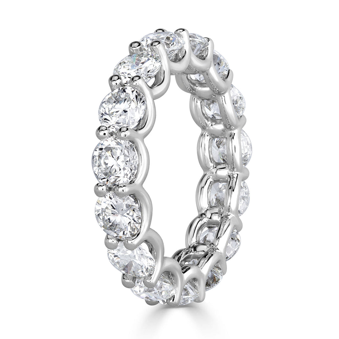 5.00ct Round Brilliant Cut Lab Diamond Eternity Band in Platinum