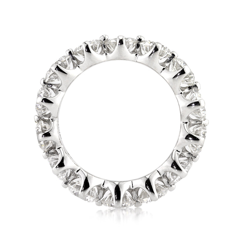 5.50ct Round Brilliant Cut Lab Diamond Eternity Band in 18k White Gold