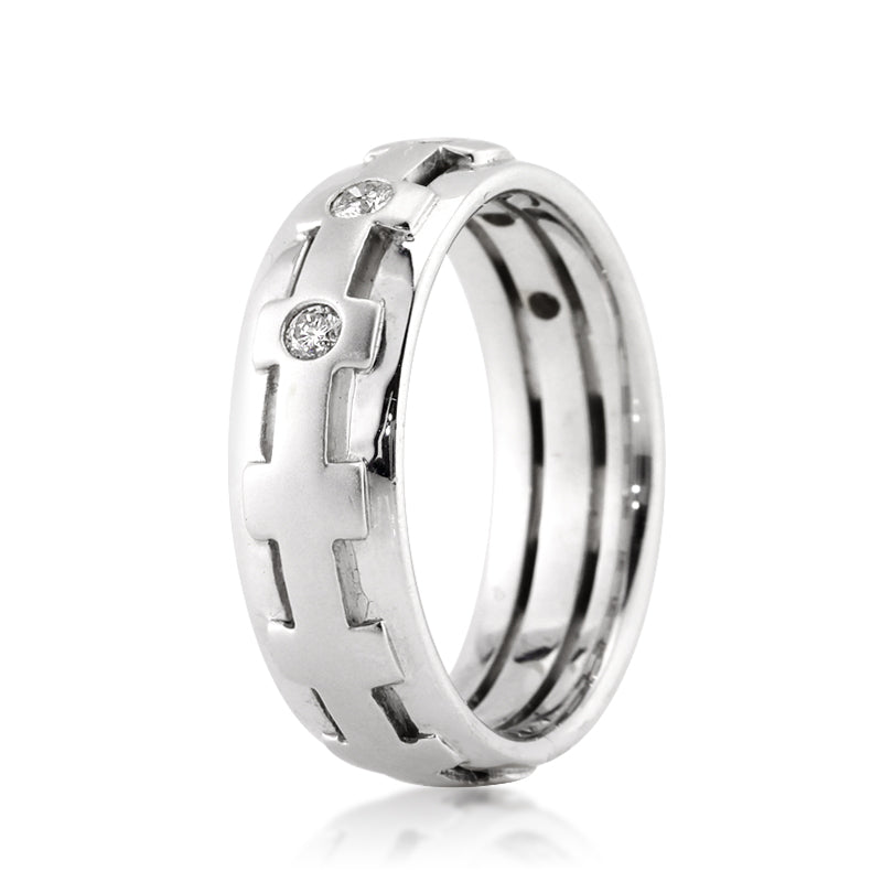 0.35ct Round Brilliant Cut Lab Diamond Men's Wedding Band