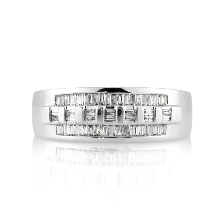 0.50ct Baguette Cut Lab Diamond Men's Wedding Band