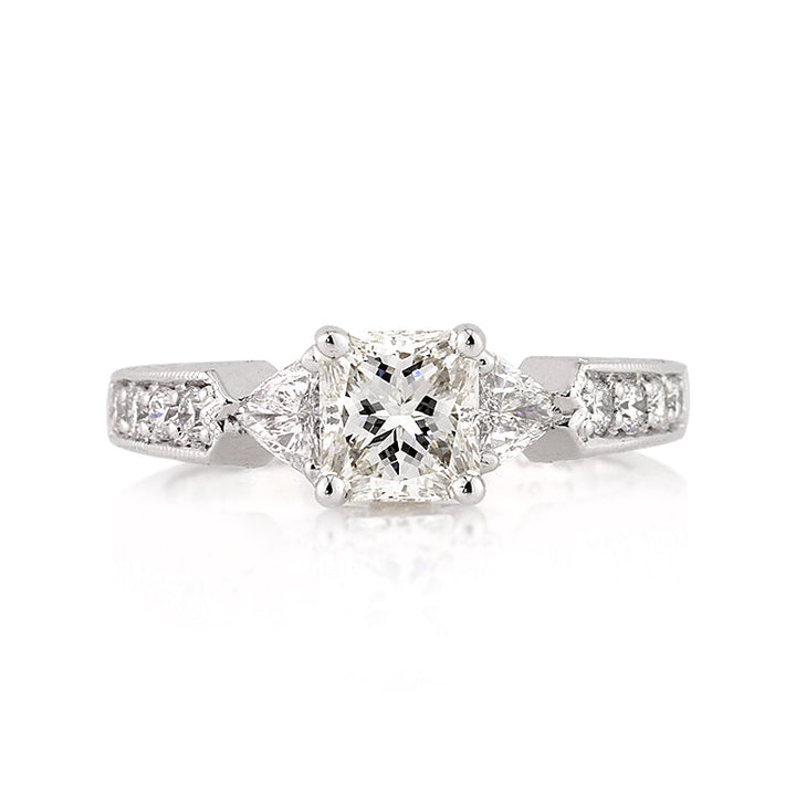 1.59ct Radiant Cut Lab Diamond Engagement Ring