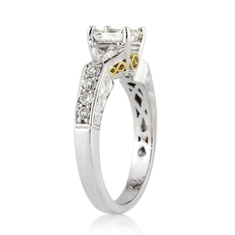 1.59ct Radiant Cut Lab Diamond Engagement Ring