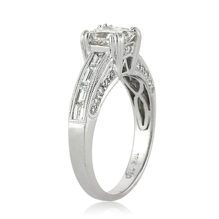 2.12ct Princess Cut Lab Diamond Engagement Ring