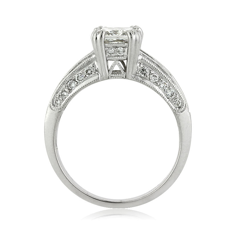 2.12ct Princess Cut Lab Diamond Engagement Ring