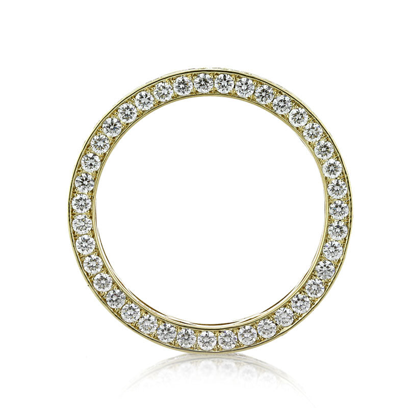 3.00ct Round Brilliant Cut Lab Diamond Eternity Band in 18K Yellow Gold