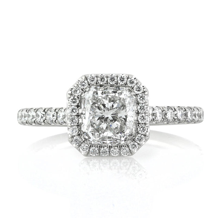 1.86ct Radiant Cut Lab Diamond Engagement Ring