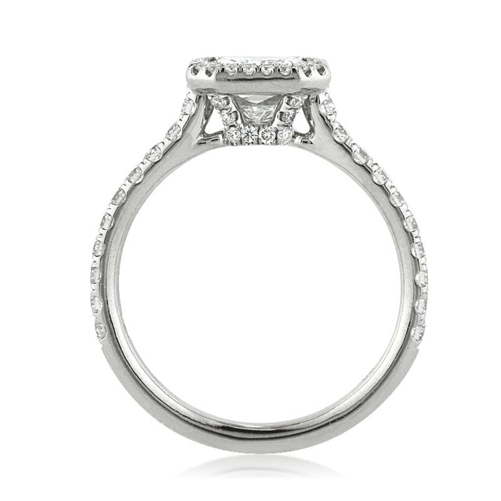 1.86ct Radiant Cut Lab Diamond Engagement Ring