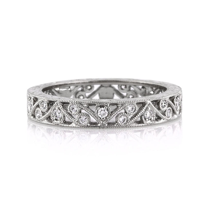 0.20ct Round Brilliant Cut Lab Diamond Filigree Eternity Band