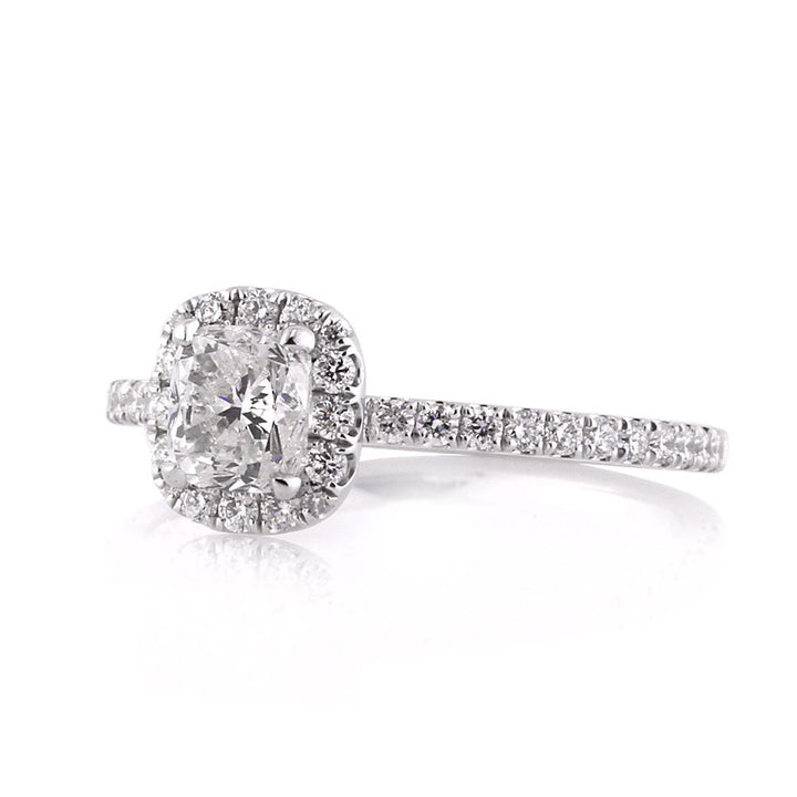 1.29ct Cushion Cut Lab Diamond Engagement Ring