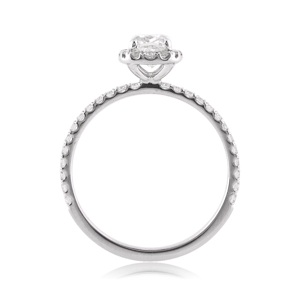 1.29ct Cushion Cut Lab Diamond Engagement Ring