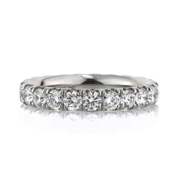 2.10ct Round Brilliant Cut Lab Diamond Eternity Band in Platinum