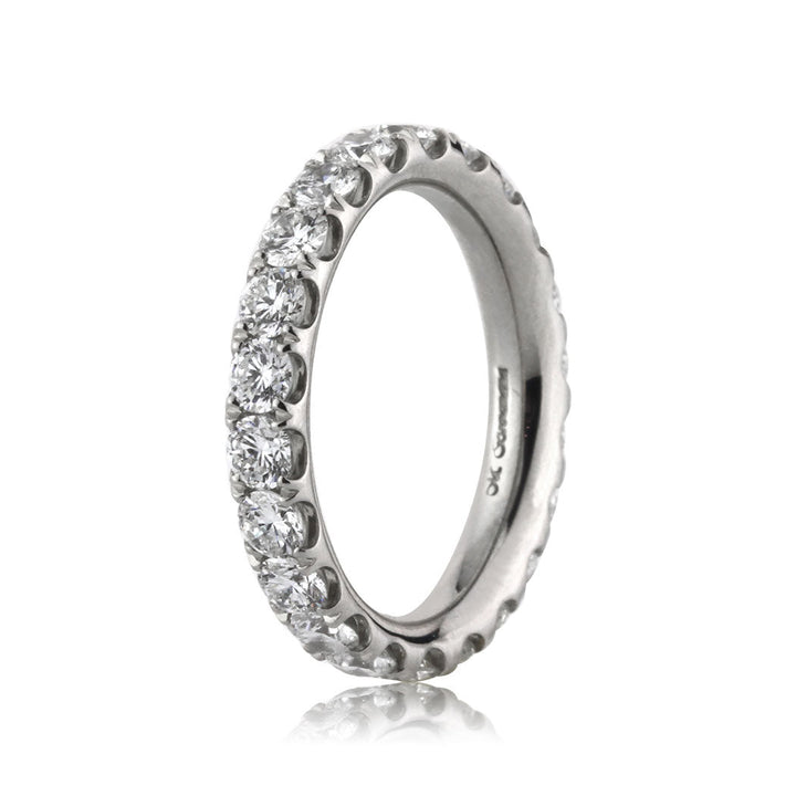 2.10ct Round Brilliant Cut Lab Diamond Eternity Band in Platinum