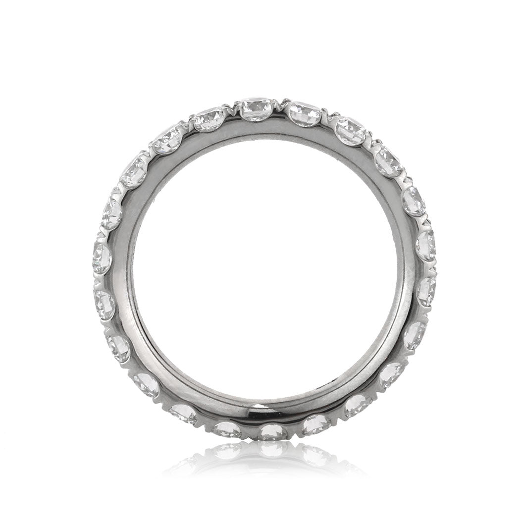 2.10ct Round Brilliant Cut Lab Diamond Eternity Band in Platinum