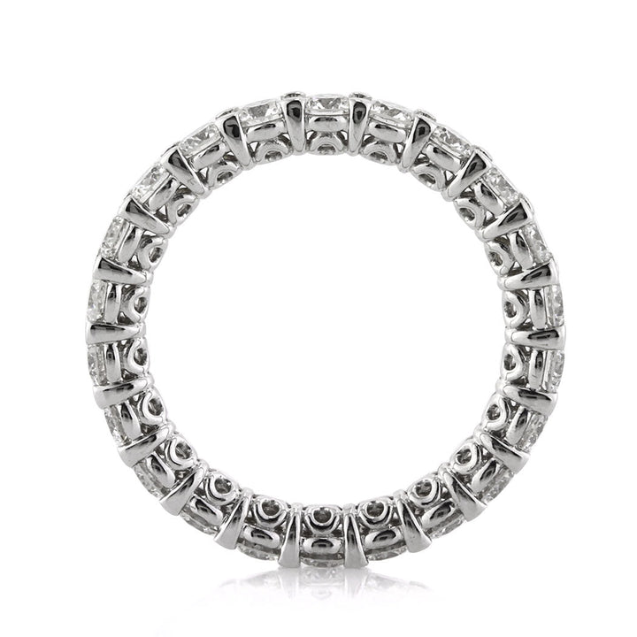 2.25ct Round Brilliant Cut Lab Diamond Eternity Band in 18k White Gold