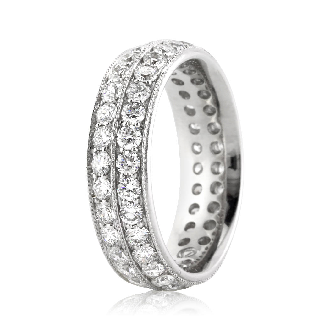 2.20ct Round Brilliant Cut Lab Diamond Eternity Band