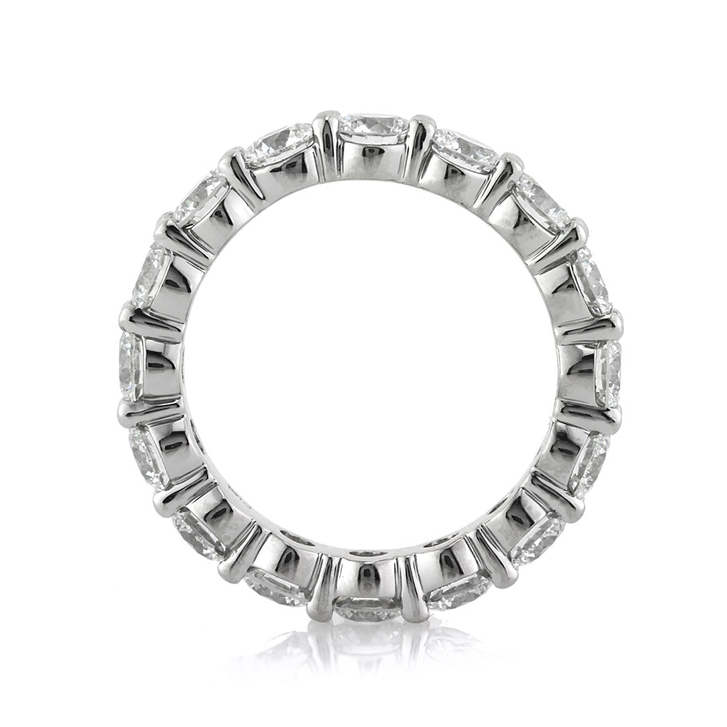 3.90ct Round Brilliant Cut Lab Diamond Eternity Band in Platinum