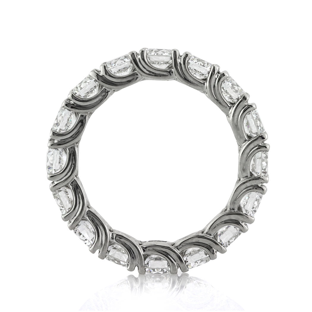 3.90ct Round Brilliant Cut Lab Diamond Eternity Band in Platinum