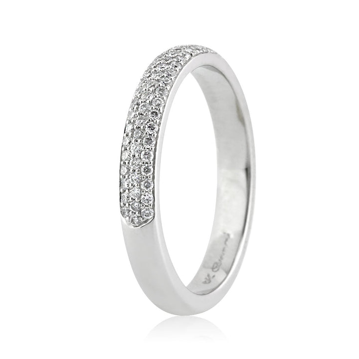 0.40ct Round Brilliant Cut Lab Diamond Wedding Band in Platinum