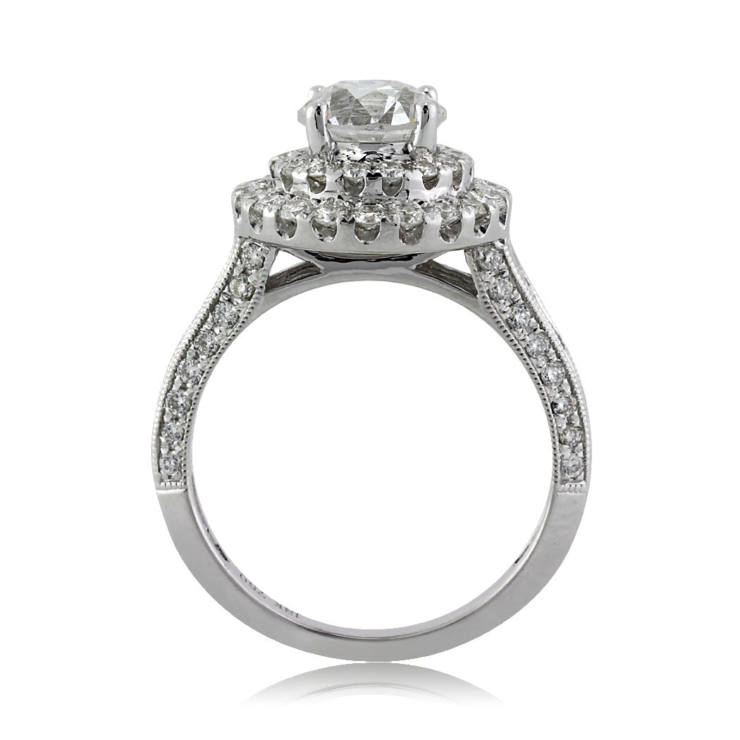 2.57ct Old European Cut Lab Diamond Engagement Ring