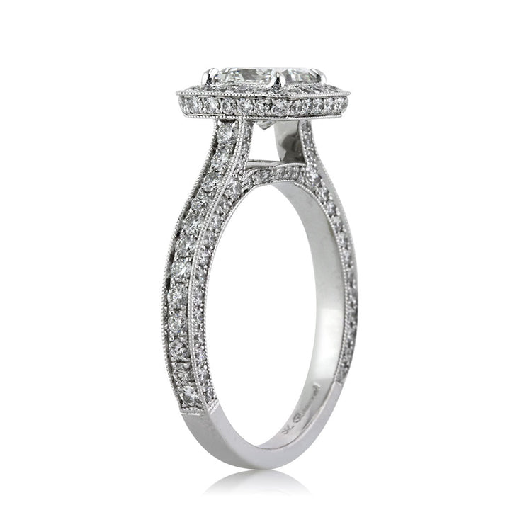 2.31ct Princess Cut Lab Diamond Engagement Ring