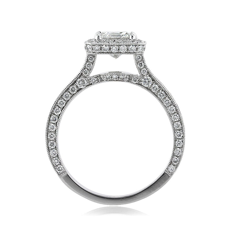 2.31ct Princess Cut Lab Diamond Engagement Ring