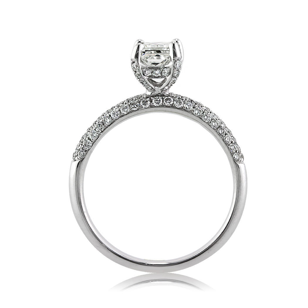 1.45ct Princess Cut Lab Diamond Engagement Ring