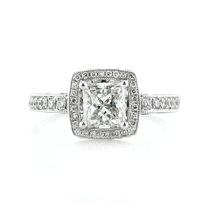 1.86ct Princess Cut Lab Diamond Engagement Ring